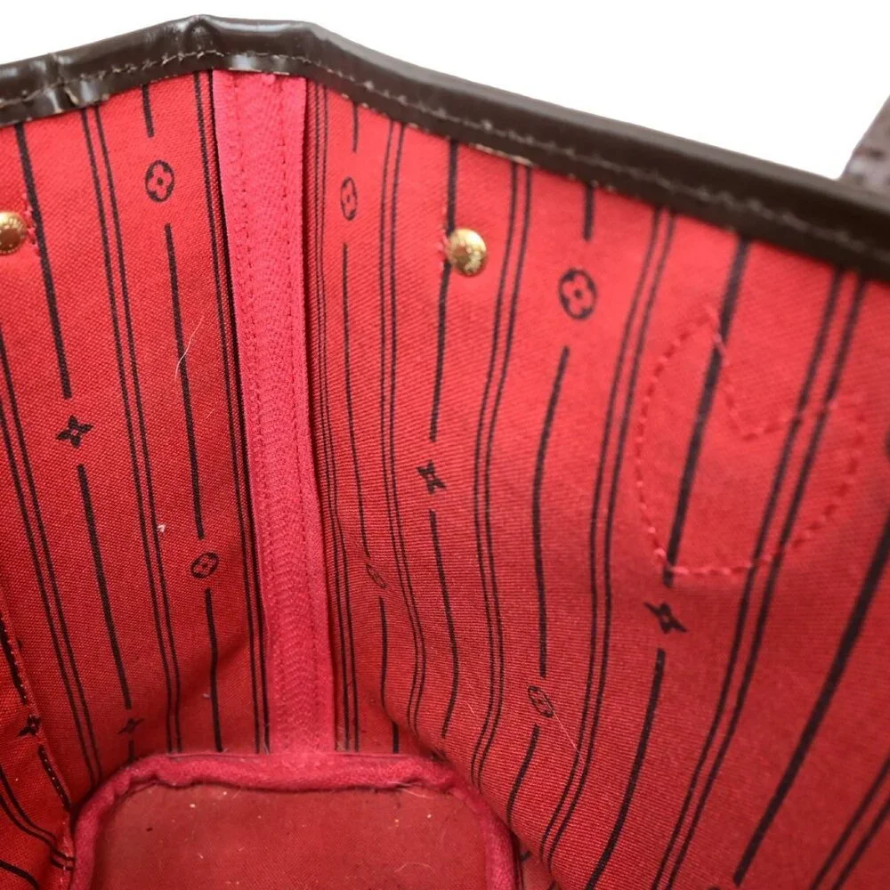 LOUIS VUITTON Neverfull PM Shoulder Tote Bag Damier Leather Brown N51109 16YH005 - Picture 13 of 16